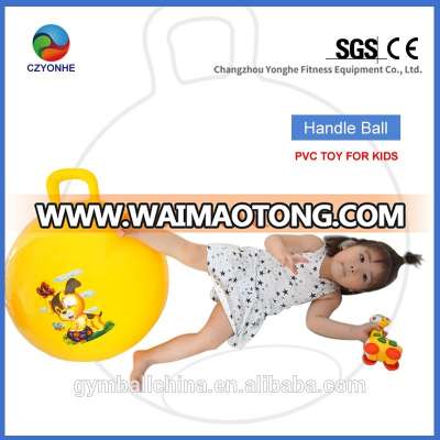 Hot sale skidproof inflatable handle ball kids toys